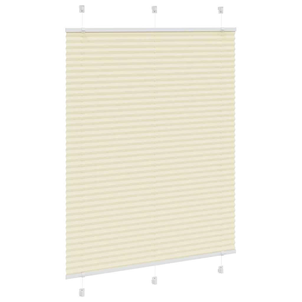 vidaXL Plisirana žaluzija Cream 110x100 cm Širina tkanine 109,4 cm | Shoptok.si