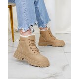 Resti Beige women's insulated trapper boots Radoras | ePonuda.com
