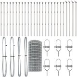 vidaXL Euro Ograda s 13 Stupova 0,6x50 m Galvanizirani Čelik | shoptok.hr