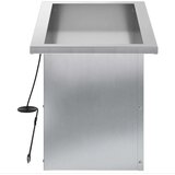  Vrtna posuda za sadnju s LED svjetlom Srebrna 30 x 60 x 30 cm - Pocinčani čelik 30 x 60 x 30 cm 1 | shoptok.hr