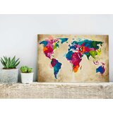  Slika za samostalno slikanje - World Map (Colourful) 60x40 | shoptok.hr