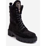 Boto PS1 Leather Ankle Boots with Jewellery Embellishment Black Marx Cene