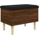  The Living Store Klop za shranjevanje rjavi hrast 62x42x46 cm inženirski les - Klop Za Shranjevanje, (21453471) | Shoptok.si