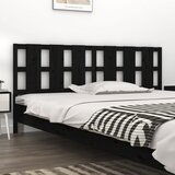 Maison Chic posteljno vzglavje - vzglavna omarica - nočna omarica črno 205,5x4x100 cm trdna borovina, (21705629) | Shoptok.si