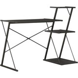 vidaXL Pisalna miza s polico črna 116x50x93 cm, (20608830) Cene