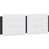 vidaXL Postelja z vzmetnico črna in bela 140x190 cm umetno usnje | Shoptok.si