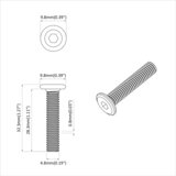  Vijak 2 pcs Srebrno 5 x 30 mm Željezo | Eponuda.ba