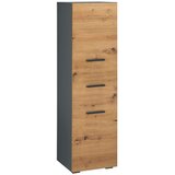 Støraa Visoka in ozka kopalniška omarica v hrastovem dekorju v naravni barvi 130x35 cm Malika – | Shoptok.si