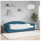 vidaXL Dnevni krevet s madracem plavi 100 x 200 cm baršunasti Cijene