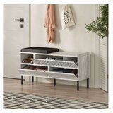 Hanah home heaton shoe bench - ancient white white shoe cabinet | ePonuda.com
