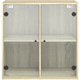  Zidni ormarić sa staklenim vratima boja hrasta 68x37x68,5 cm | Eponuda.ba