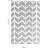 Vanjski tepih sivi 190 x 290 cm PP | shoptok.hr