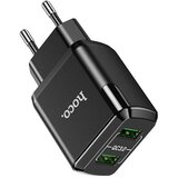 Hoco - Zidni punjač Charmer (N6) - 2xUSB-A, Q.C 3.0, 18W, 3.0A - crni Cijene