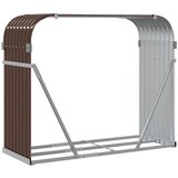  Držač za cjepanice smeđi 120x45x100 cm od pocinčanog čelika | Eponuda.com