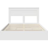  Krevet s od storage Bijelo 140 x 190 cm Konstruirano drvo | shoptok.hr