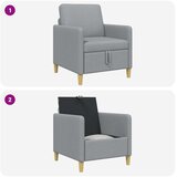 SOFA s pohranom Svjetlosiva 72 x 78 x 87 cm Poliester | shoptok.hr