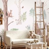  Foto tapeta - Subtle Illustration With Forest Animals 250x175 Standard | shoptok.hr
