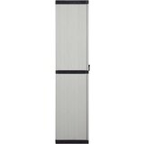  Vrtni ormarić za pohranu s 3 police sivo-crni 68 x 40 x 168 cm | shoptok.hr