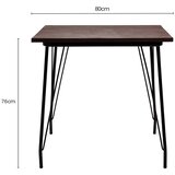 Premier Housewares Blagovaonski stol od čvrstog brijesta ø 80 cm District – | shoptok.hr