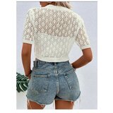 Dewberry 31766 Knit Short Sleeve Cardigan-STONE | shoptok.hr
