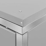 vidaXL Spremište za dvije kante za smeće 138 x 77,5 x 115,5 cm čelično | shoptok.hr