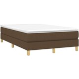  Box spring postelja z vzmetnico temno rjav 120x200 cm blago, (20726184) | Shoptok.si