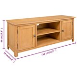 TV ormarić 110 x 35 x 44 cm od masivne hrastovine | Eponuda.ba