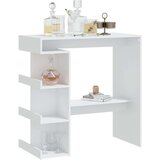 vidaXL Barski stol sa stalkom za pohranu bijeli 100x50x101,5cm iverica | shoptok.hr