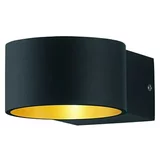 Tri O zidna LED svjetiljka (4,5 W, Crne boje, Crne boje, Topla bijela)