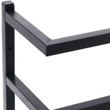 vidaXL stalak za ručnike crni 24 x 12 x 96 cm čelični | shoptok.hr