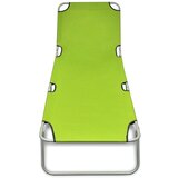 Maison Chic Zložljiv Ležalnik - Sončna ležalnik jeklo s prašnim premazom jabolčno zelen, (22043156) | Shoptok.si