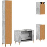  Set kupaonskih ormara od 4 dijela ALKMAAR Betonska siva | shoptok.hr