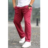 Madmext Sweatpants - Burgundy - Relaxed Cene