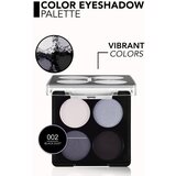 Flormar Color Eyeshadow Palette paleta senčil za oči odtenek 002 Black Dust 6 g | Shoptok.si