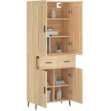  Visoka komoda hrasta sonome 69,5x34x180cm od konstruiranog drva Slike