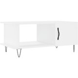 Maison Chic Klubska mizica - kavna mizica - Nizka mizica bela 90x50x40 inženirski les, (21754804) | Shoptok.si