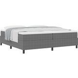  Krevet s podnicom s madracem svijetlosivi 200x200 cm Kordna tkanina | shoptok.hr