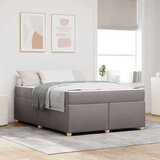  Konstrukcija postelje z vzmetnico Taupe 160 x 200 cm blago, (5000124014) | Shoptok.si