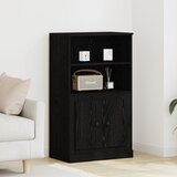 vidaXL Visoka omara Črna hrast Inženirski les 60 x 35,5 x 103,5 cm Cene