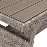  Vrtni stol sivi 120 x 70 x 66 cm od poliratana | shoptok.hr