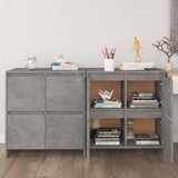 vidaXL Komode 2 kom siva boja betona 70 x 41 x 75 cm od iverice Cijene
