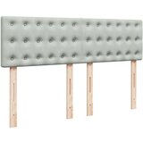  Krevet s oprugama i madracem svjetlosivi 140x200 cm baršunasti | shoptok.hr