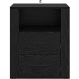 vidaXL Noćni ormar Crni hrast 50 x 36 x 60 cm Konstruirano drvo | shoptok.hr