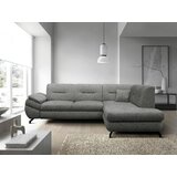 MID.YOU KOTNA SEDEŽNA GARNITURA, struktura, pliš siva | Shoptok.si