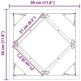 Cvetlično korito 2 pcs srebrna 30 x 30 x 30 cm Nerjaveče jeklo, (5000207315) | Shoptok.si