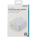 Deltaco Kućni Punjač 1xUSB-C PD 87W - Brzo punjenje, Bijeli | shoptok.hr