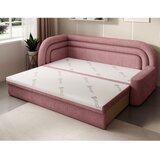 ELTAP Ružičasta sklopiva/s prostorom za odlaganje sofa od šenila s lijevim kutom 223 cm Fabillo – | shoptok.hr