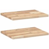  Plutajuće police 2 kom 40x30x2 cm Neobrađeno puno drvo akacije | shoptok.hr