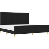 Maison Chic Črn Tkaninski Posteljni Okvir - Dvoposteljna postelja 200x200 cm, (22081520) | Shoptok.si