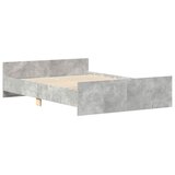  Okvir kreveta s uzglavljem i podnožjem boja betona 150x200 cm | shoptok.hr